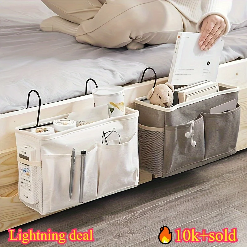 

Компактный настенный и прикроватный органайзер для хранения вещей для общежития, спальни, офиса