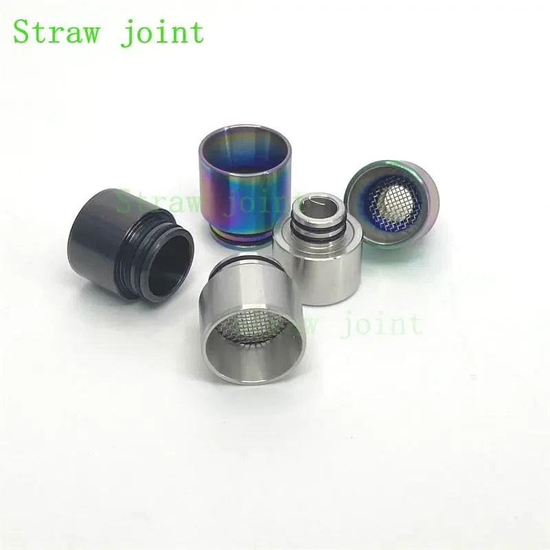 1 Chiếc 510 Thép Không Gỉ 810 Với Bộ Lọc Màn Hình Dripper Ống Hút Khớp