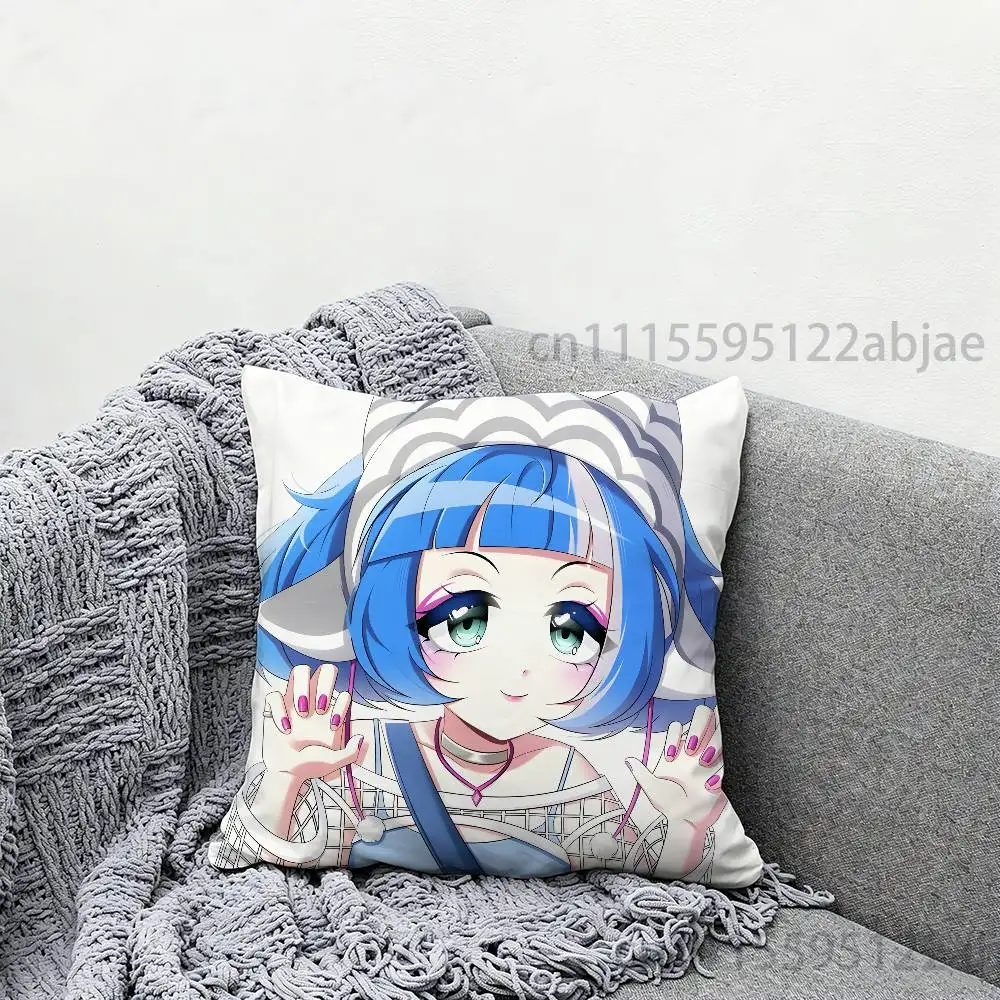 Kira A-Altushka for Scuf Throw Pillow Case 50x50cm DIY Square Pillowcase Square Office Cushion Cover