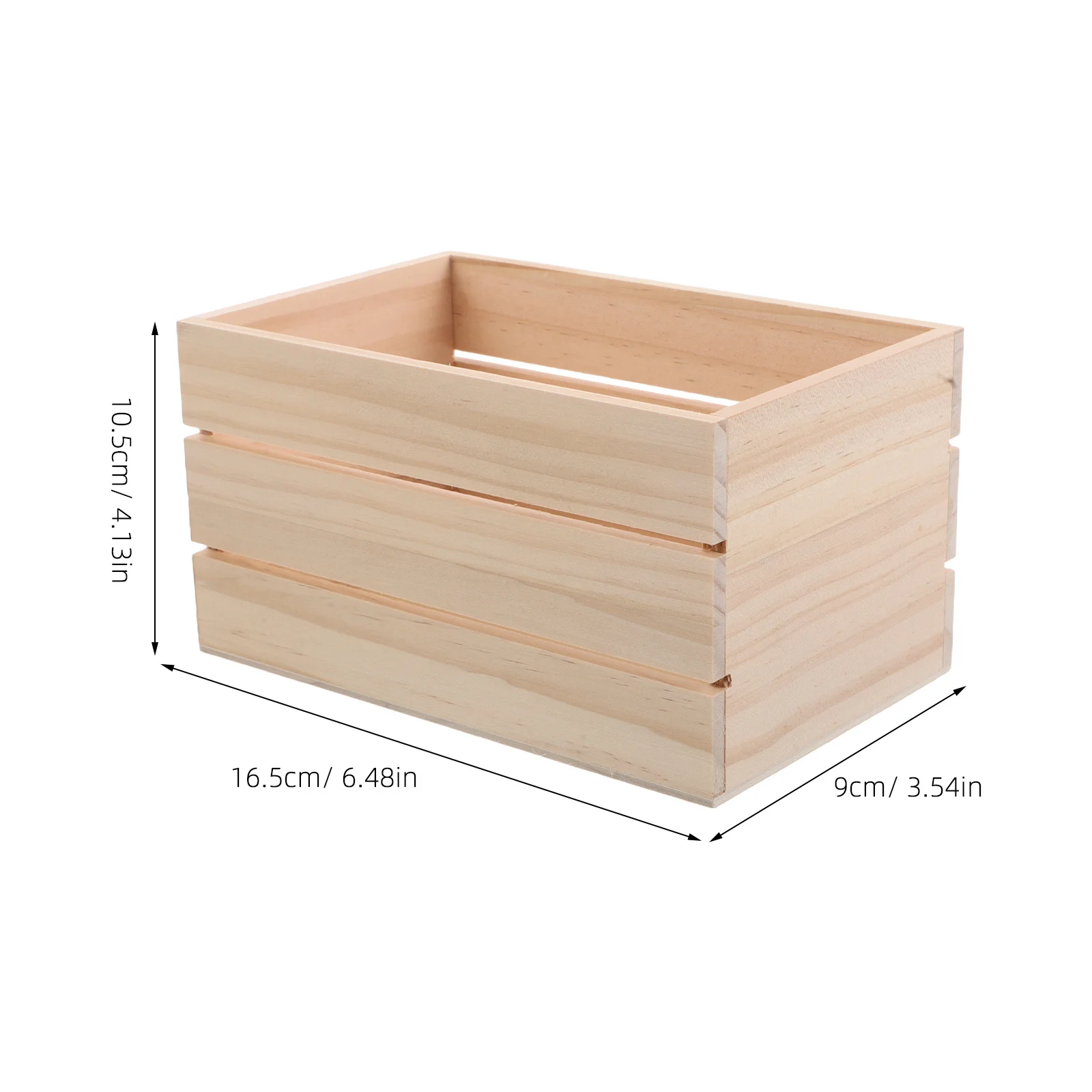 16.5x10.5 سنتيمتر صندوق تخزين خشبي متعدد الوظائف الزخرفية قفص المجففة زهرة عرض خشب متين المنظم مكافحة الأعلى التخزين