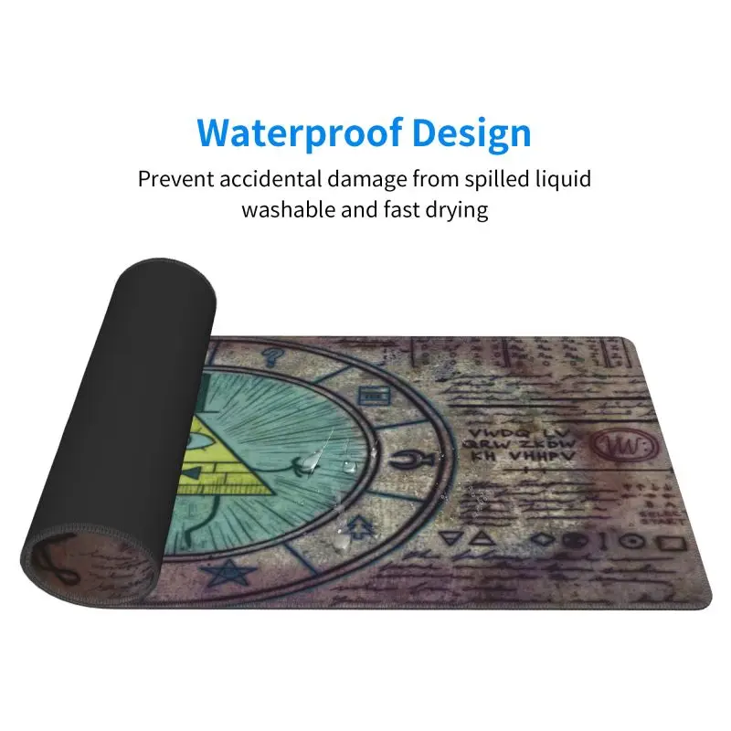 400x900MM Desk Protector Rubber Mousepad Company Table Pads Carpet Desk Pad Bill Cipher Anime Mouse Pad Gravity Fall Mouse Pad