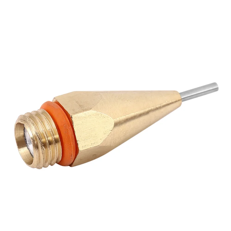 ETRT 20Pcs 1Mm Aperture Diameter Hot Melt Glue Nozzle 1.0X40mm Copper Nozzle With Nozzle Wrench Interchangeable Nozzle Parts