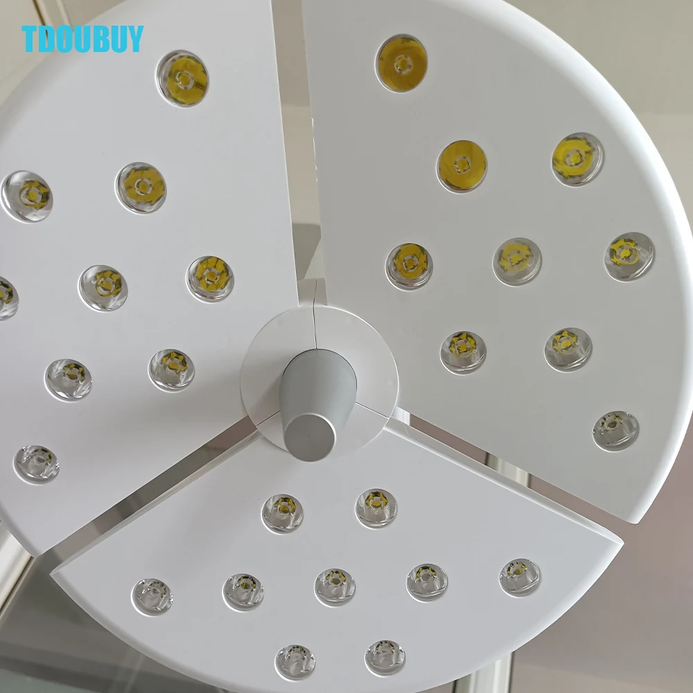 50W Floor Standing LED Vertical Shadowless Operating Lamp Dental Examination Light KD-2018L-1 for Veterinary Procedure