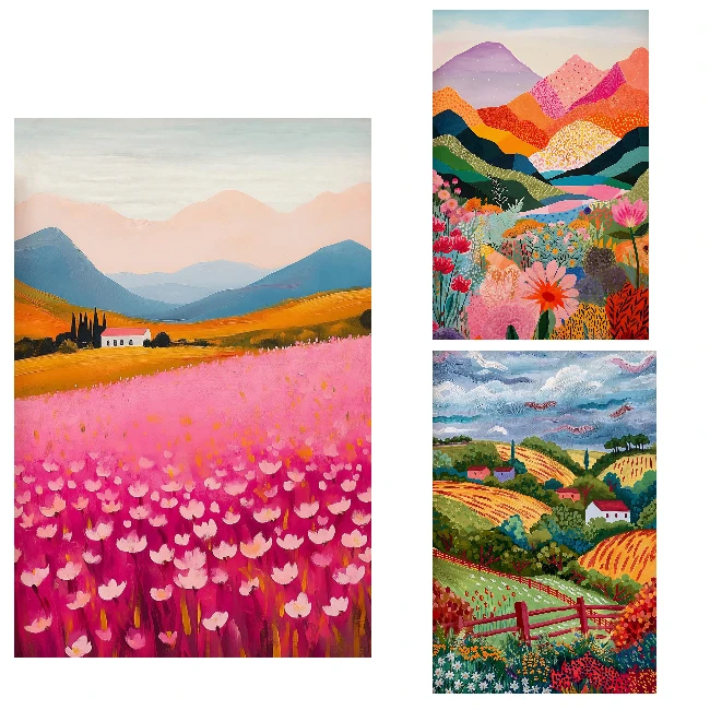 

Пазлы 500/1000/1200/2000 элементов: Природные пейзажи, Цветы, Холмы. Семейные игры для игровой комнаты, спальни, домашнего декора, подарок.