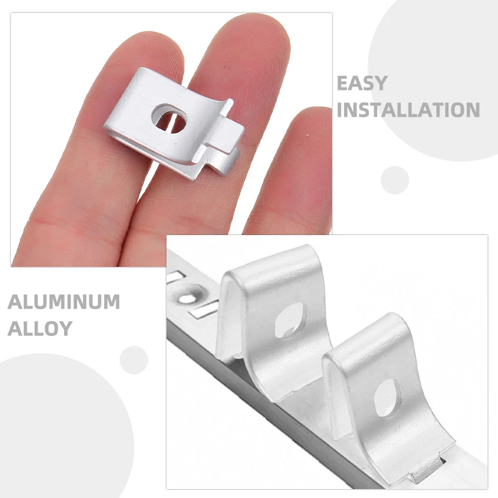 Staffa divisoria in acciaio inossidabile Clip per mensola Pilaster Supporto in metallo Ripiani regolabili Staffe in lega di alluminio