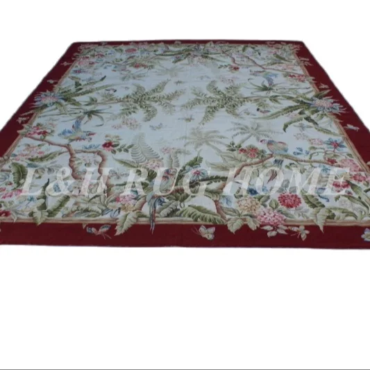 

Free shipping 7.75'X10' needlepoint rugs, 100% New Zealand handmade carpet hand knotted area carpet rugs