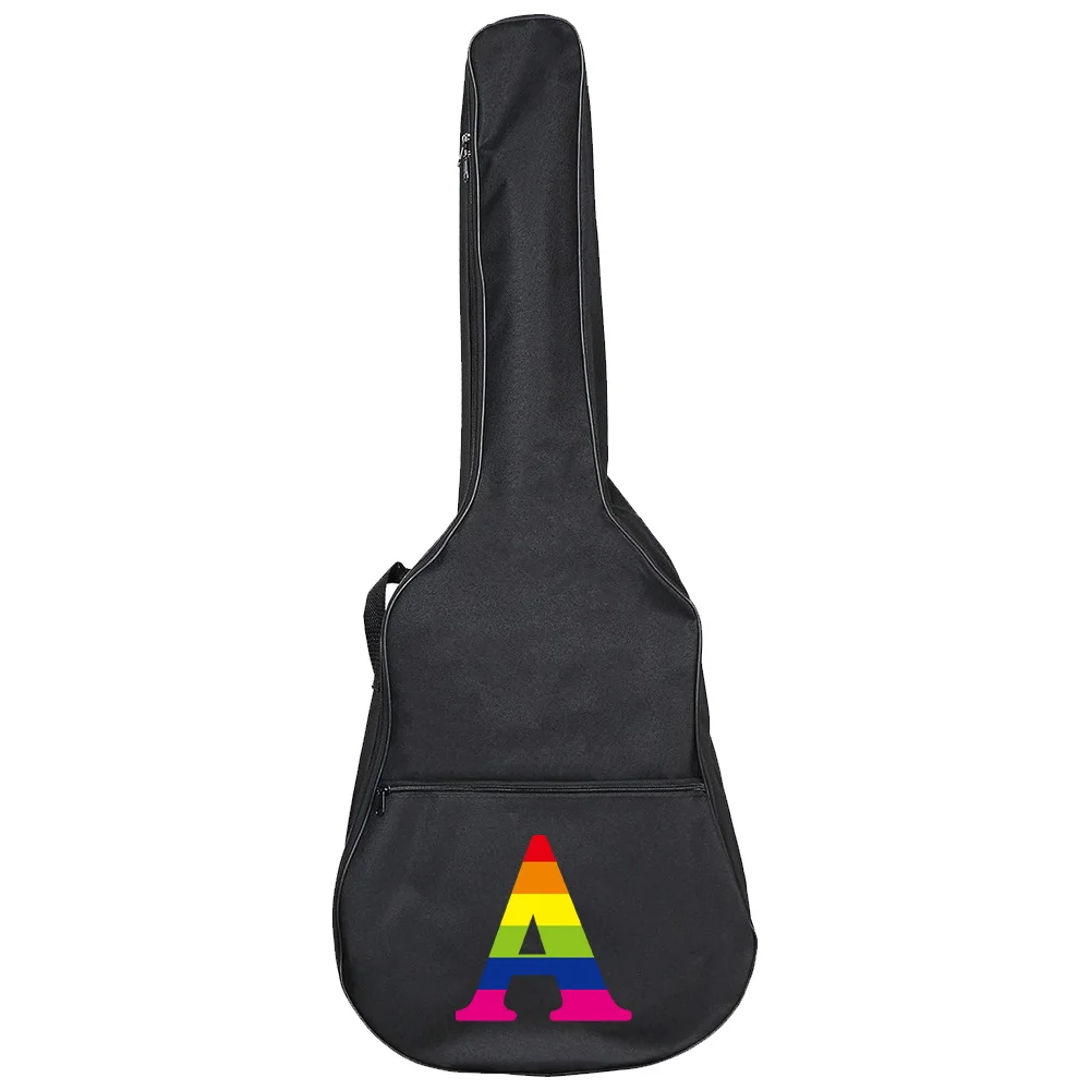 Guitar Bag 31-41 Inch Guitar Case Printing Rainbow Series Classic Acoustic Guitar Cover Waterproof Backpack Oxford Fabric