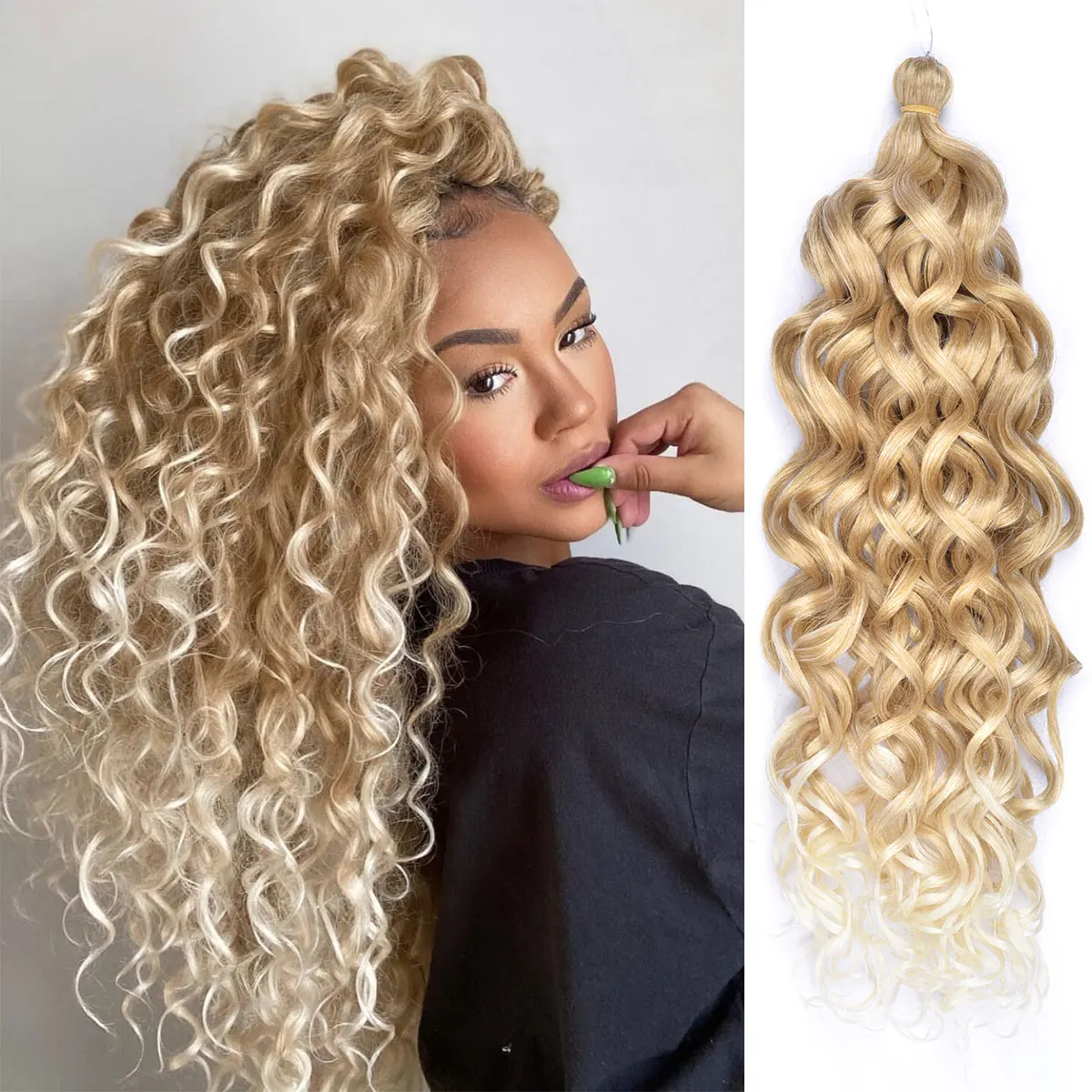 

Crochet Braids Hair Extensions Cheveux Synthetic Curly Tresses French Curl Locs For Africaines In Packages Meches Naturel Locks