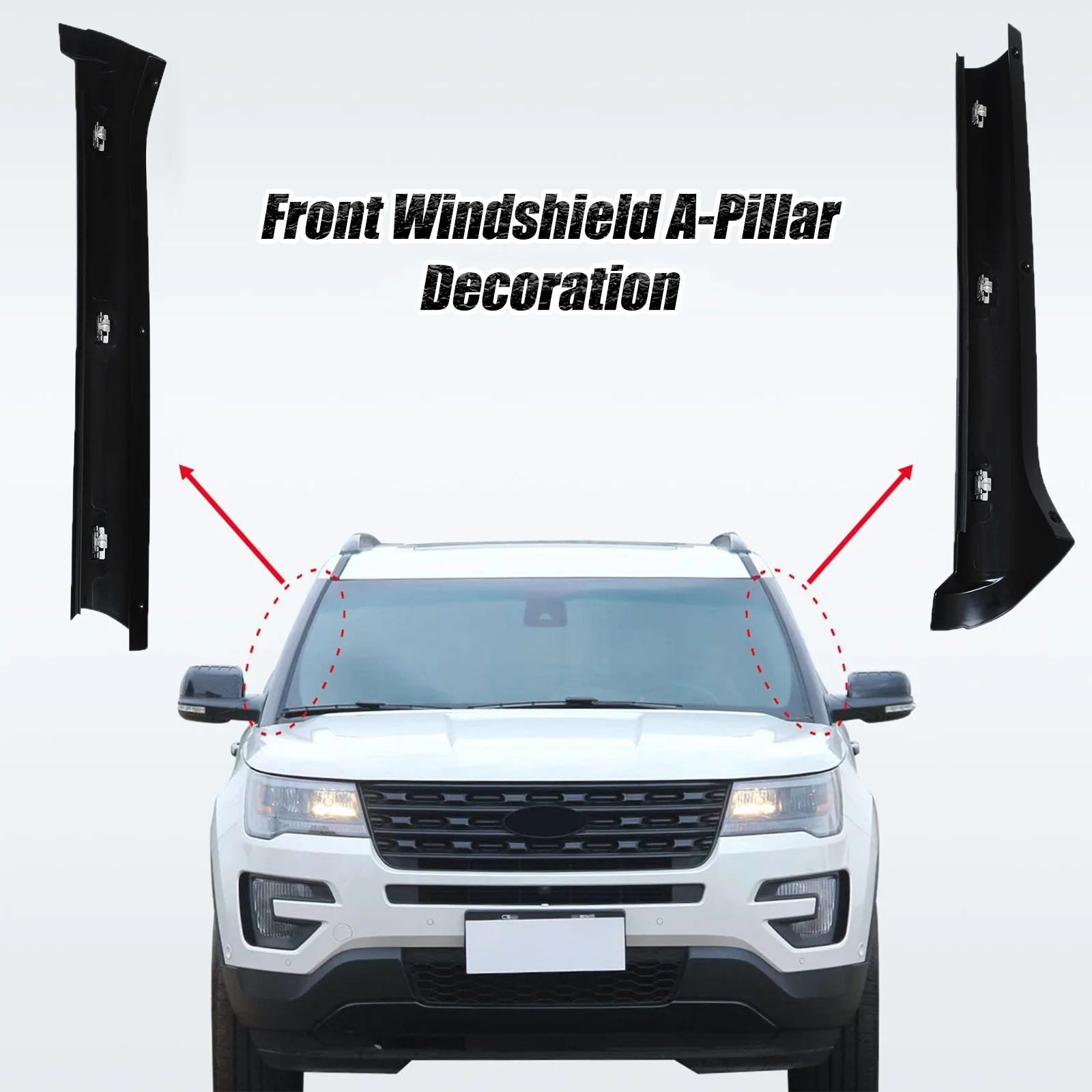 

Windshield A-Pillar Trim Molding Set,suitable for Land Rover Front Driver DCB500060PMA DCB500070PMA,Window Outside Accessories