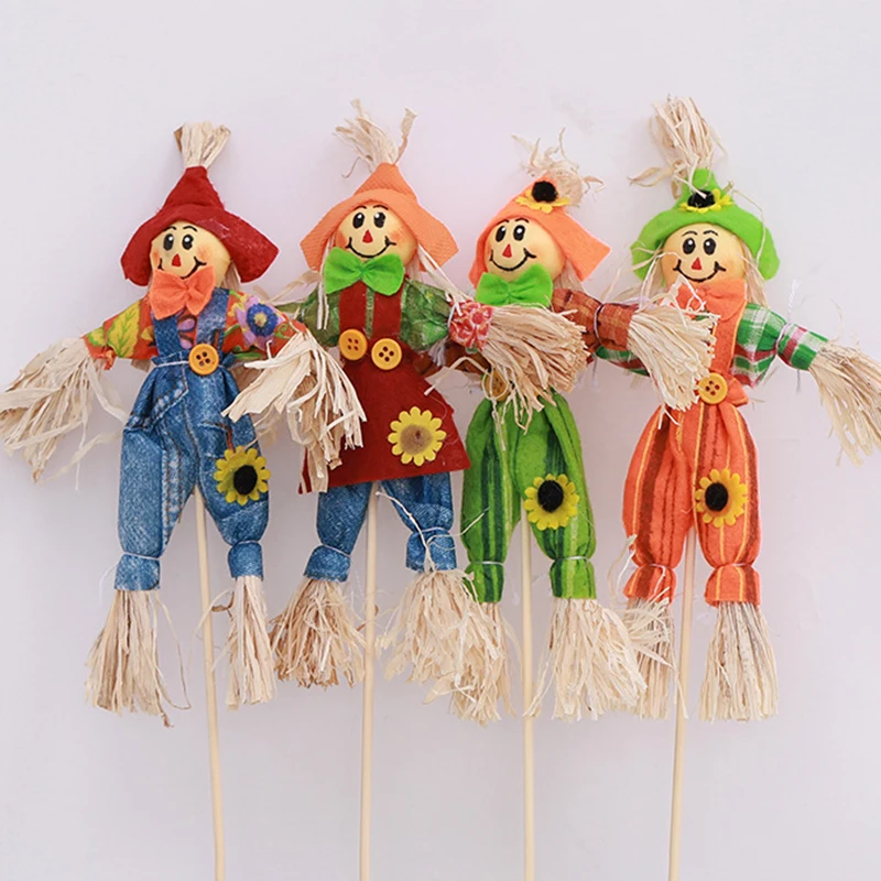 Divertimento Festival del raccolto Spaventapasseri rustico carino Ornamento decorativo Decorazione di Halloween Centro commerciale Bar Disposizione di scene Giocattoli per bambini Regalo