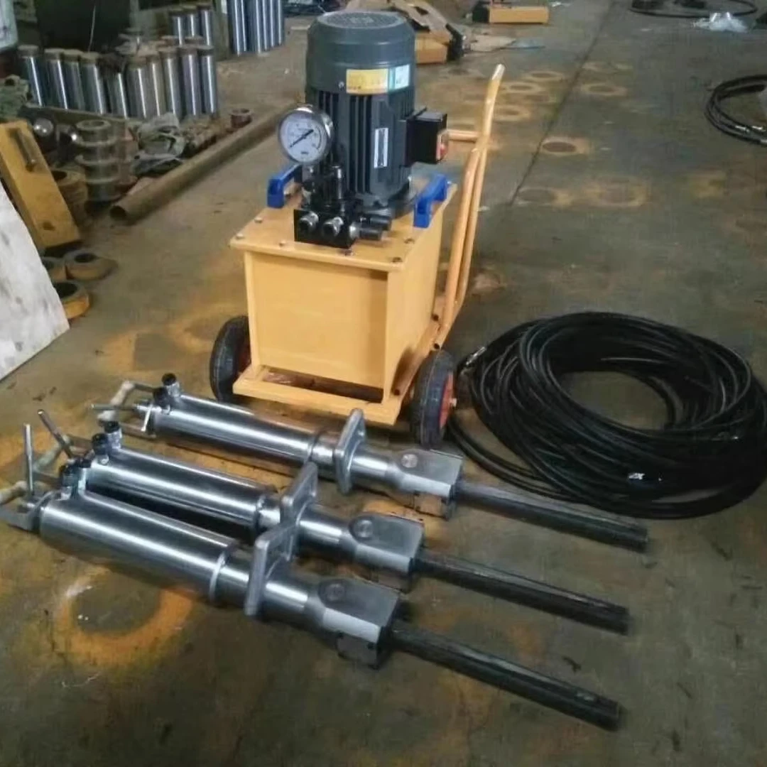 Customized Hydraulic Rock Splitter with Motor High Productivity 220V 4kW for Rock Mining and Mountain Opening