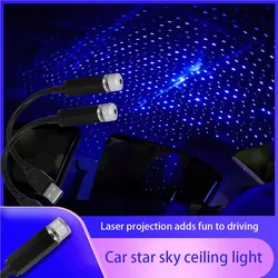 Car Roof Star Night Light 360 Degrees LED Display USB Powered Adjustable Bendable Night Projector Parties for Auto