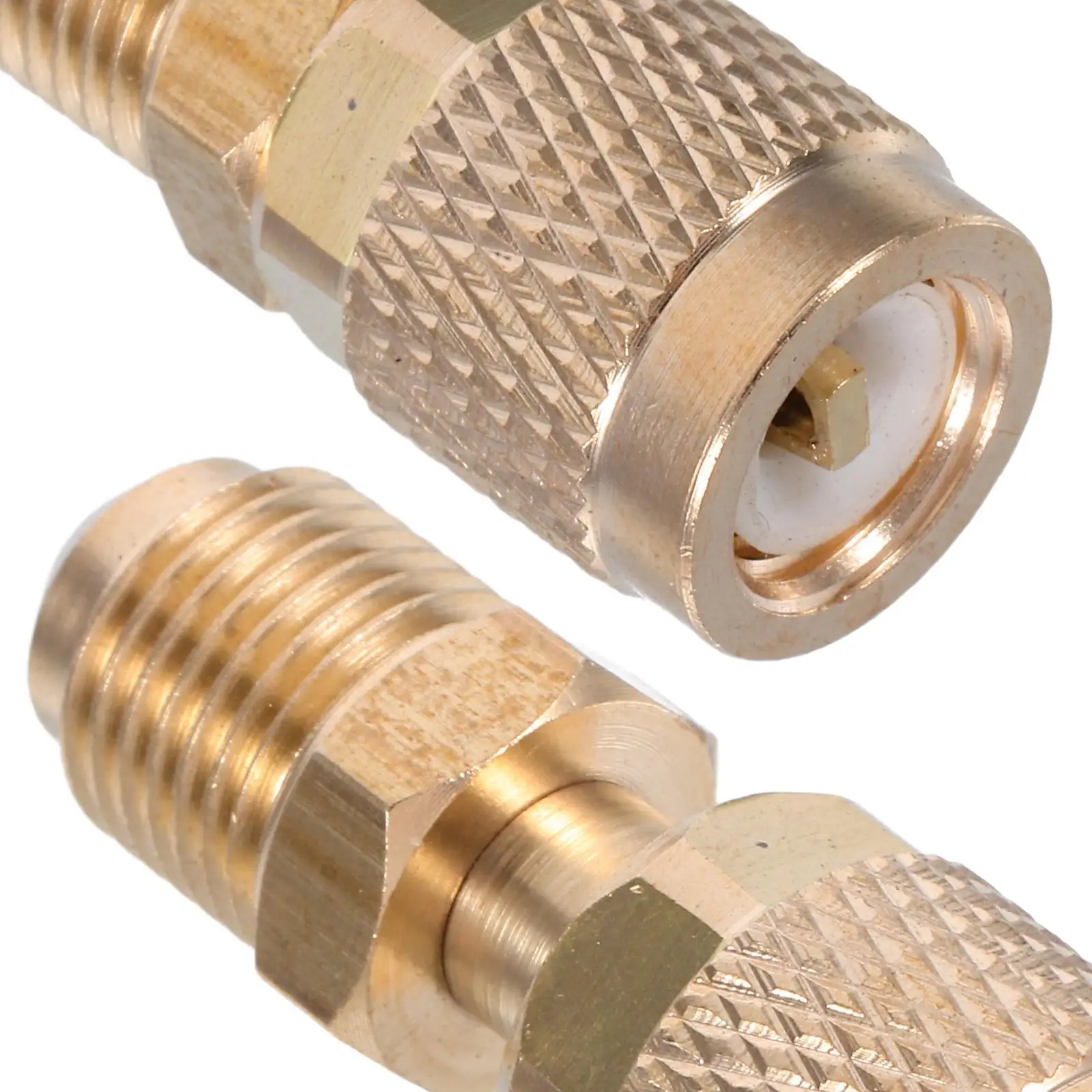 Copper Air Conditioner Adapter Fittings HVAC Connectors Fluoride Hose Couplers Refrigerant AC Fittings