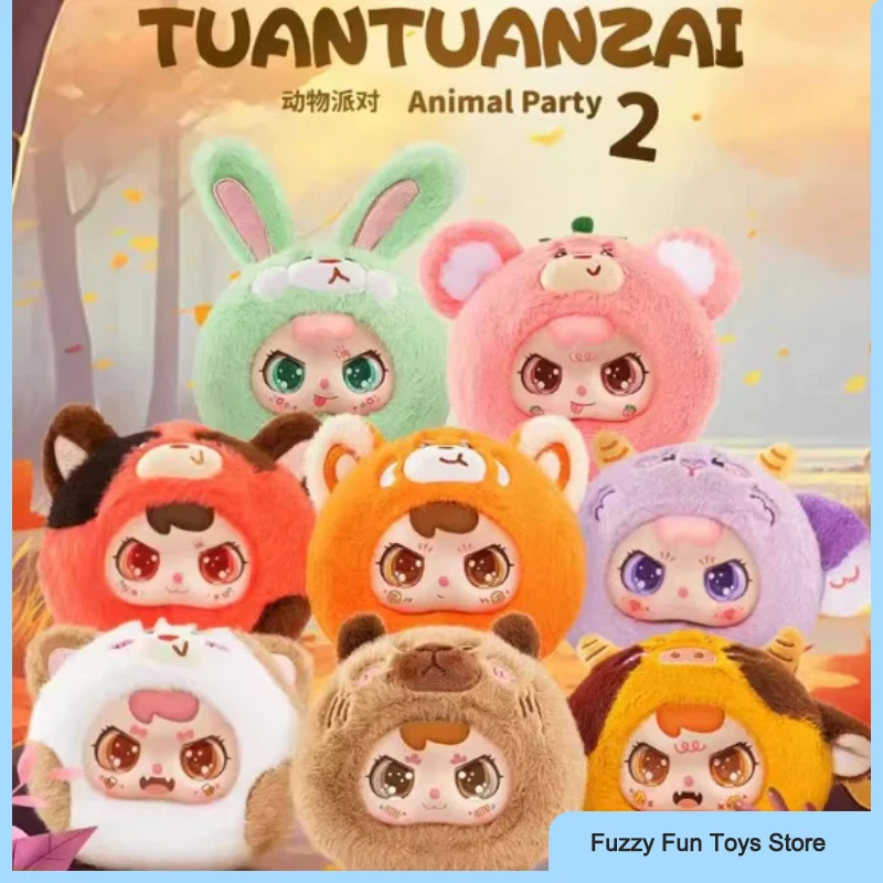 

Tuantuanzai Animal Party V2 плюшевая слепая коробка милый мультфильм изысканная сумка кулон-компаньон кукла игрушка-сюрприз загадочная коробка подарок