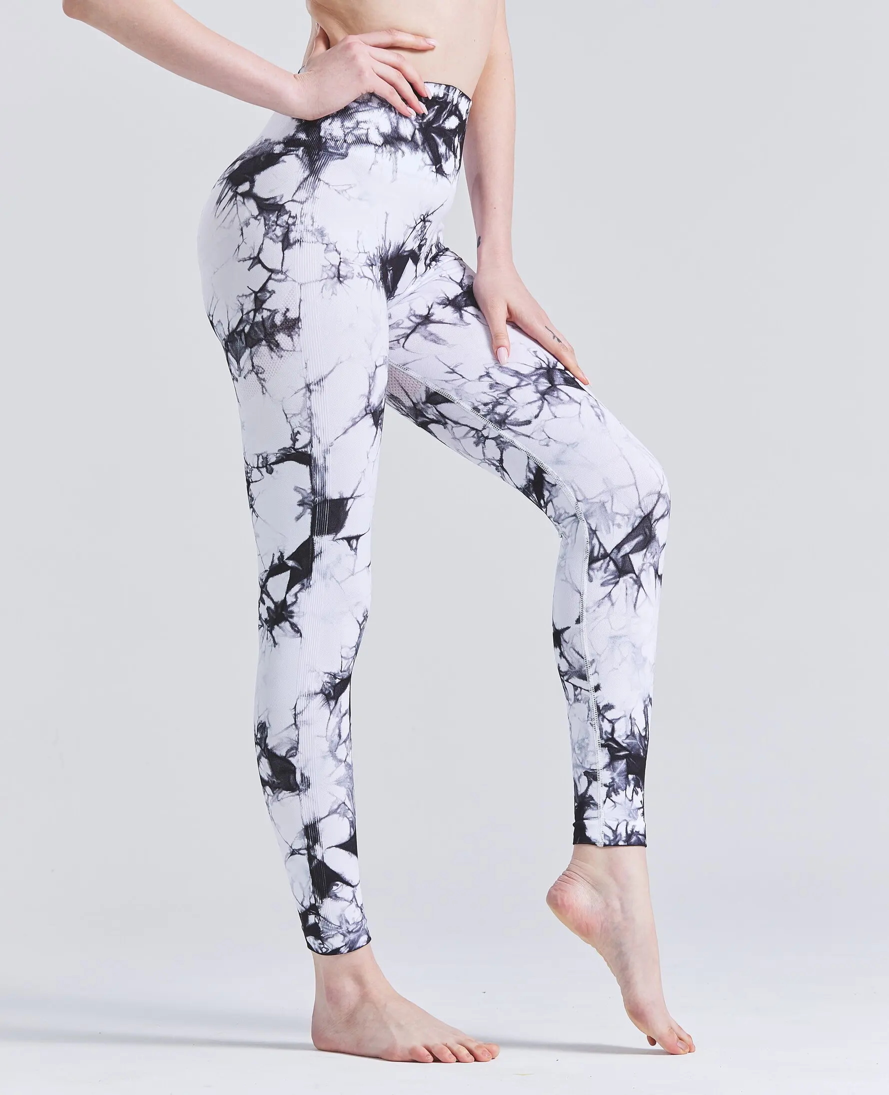 Frauen Tiedye Gym Leggings Nahtlose Mujer Push-Up Booty Hosen Scrunch Sport Fitness Hohe Taille Workout Yoga Leggins Drop Schiff – Detail 13