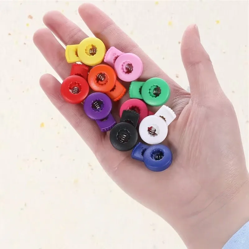 23 pcs Plastic Cord Stoppers, Adjustable Spring Toggle for Hoodie Cord Adjustment, Multipurpose, Versatile