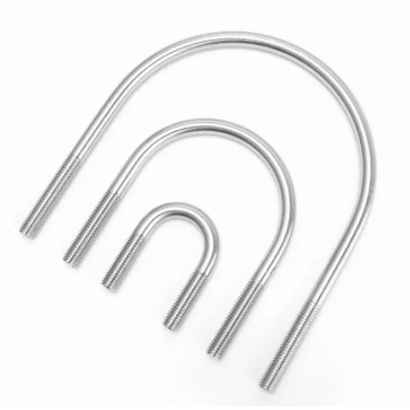 4 Pernos En U De Acero Inoxidable 304 – M6 X 44mm – Incluye Arandelas Y Tuercas – Fijación Para Tuberías Y Maderas