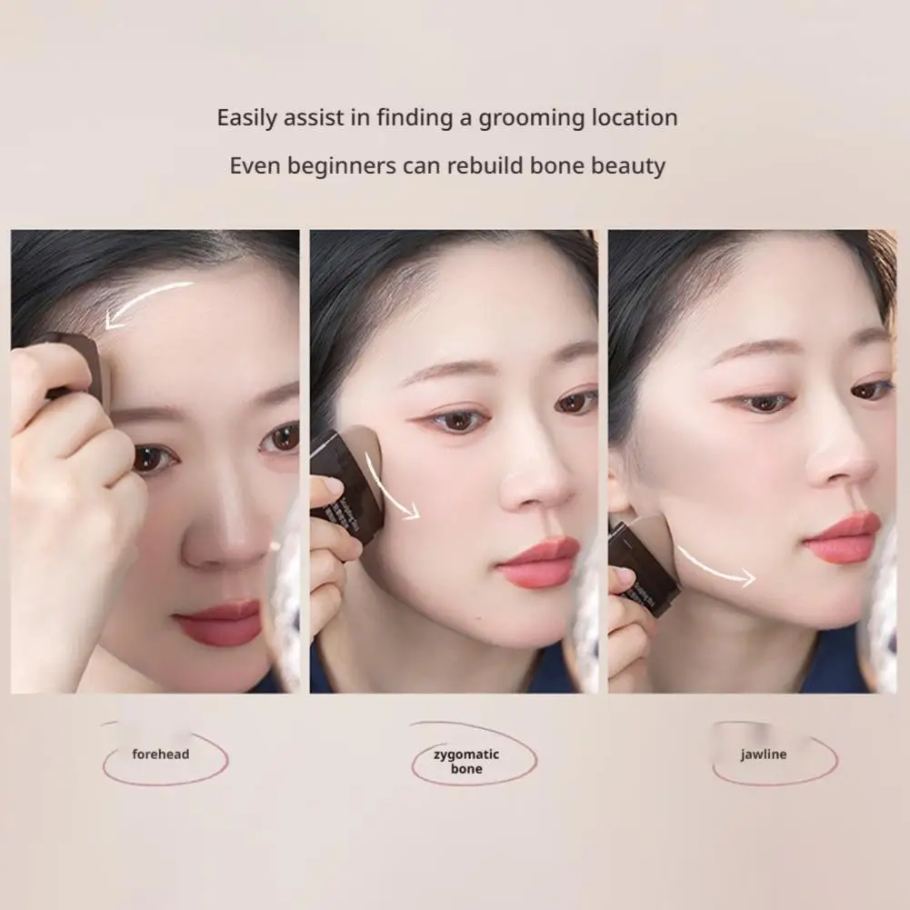 Wasserdichter Face Foundation Concealer Pen Langlebiger 3D-Nasenschatten V-förmiger Contouring Stick Gesichts-Make-up-Kosmetik