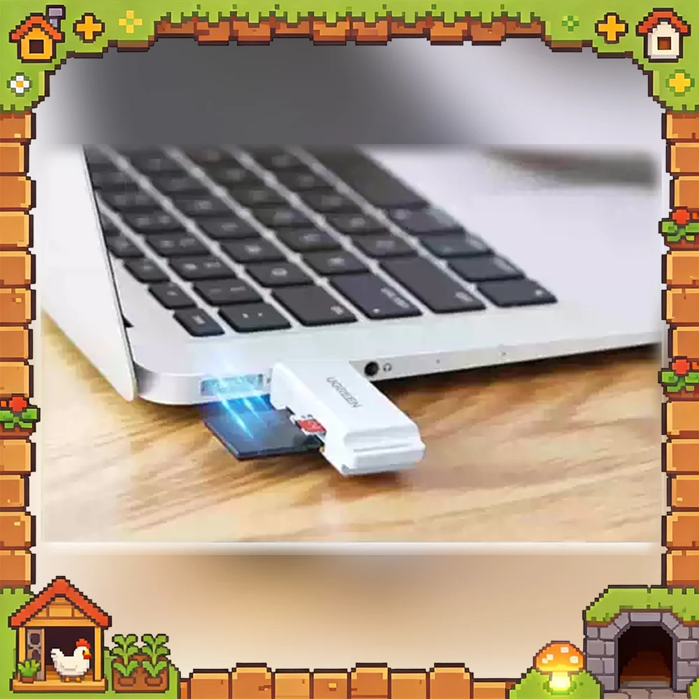 UGREEN 40751 USB 3.0 SD TF 2 In 1 Card Reader Memory Card Adapter for Computer Laptop