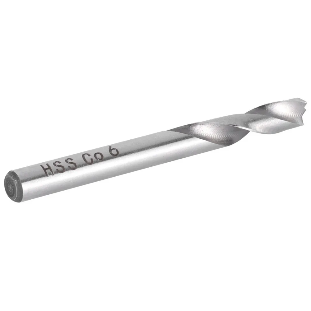 Jobber Drill Bits High Speed Steel Spotting Drill Bit Straight Shank Silver End Mill Bits 6mm Spot Weld Drill Bit Metal