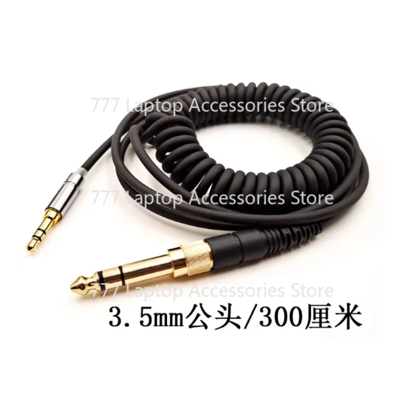 For Earmax 6.5mm to 3.5mm mixer DJ electric guitar amplifier audio speaker spring headphone cable