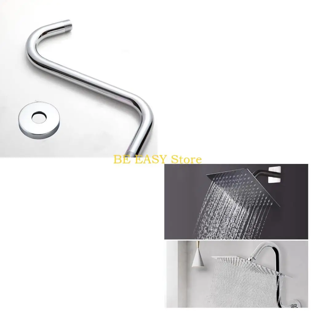 

E28F Ванная комната Стояки для душевой насадки Элегантный S-образный удлинитель для душевой насадки 10 дюймов