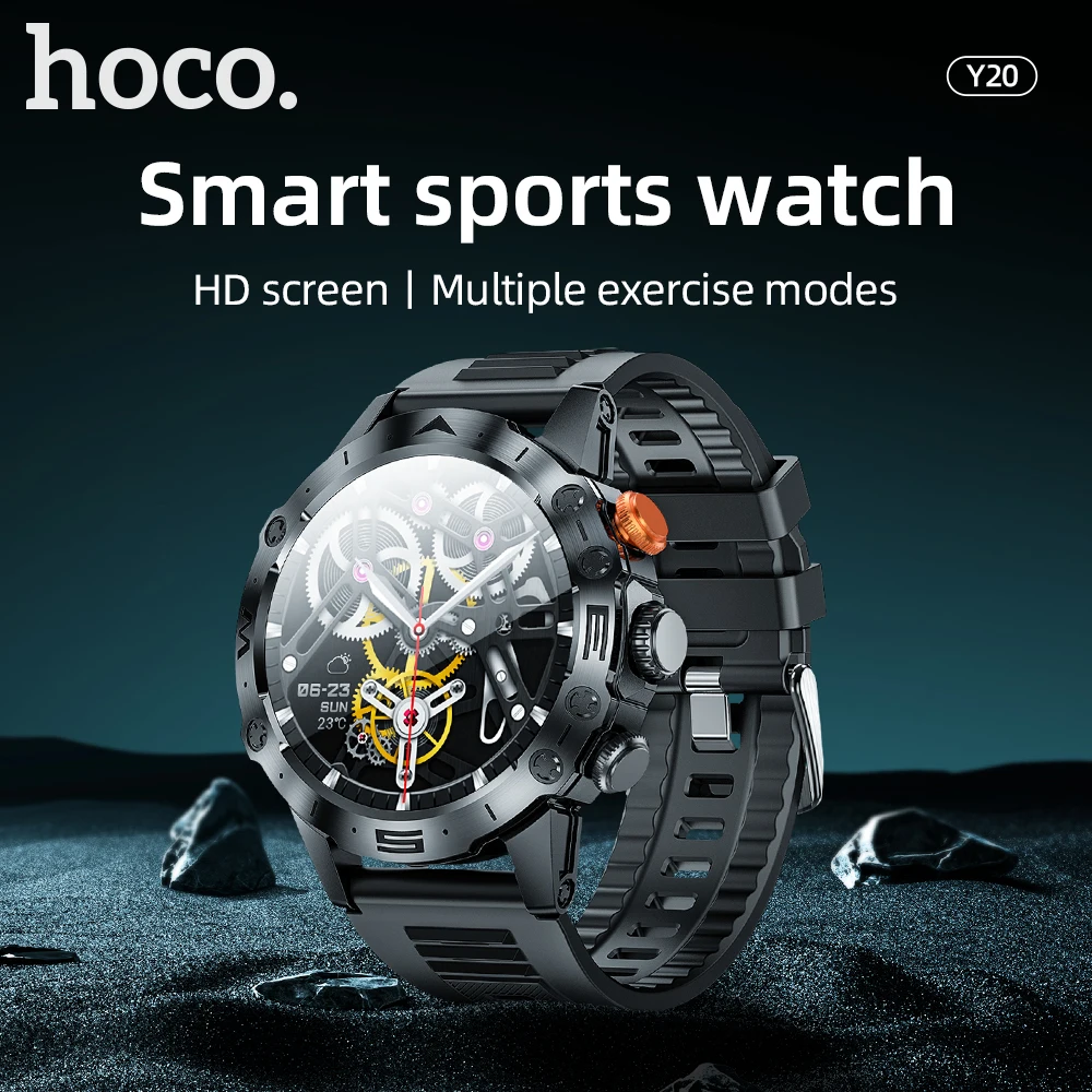 HOCO Y20 1.53 inch TFT Touch Screen Smartwatch Bluetooth 5.1 Call Version Heart Blood Oxygen Monitor Waterproof Sport Smartwatch