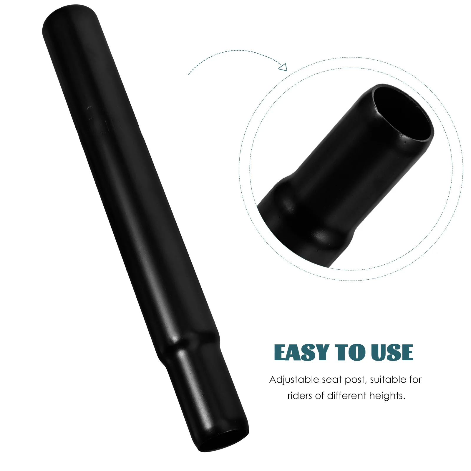 Mountain Bike Seatpost 28Mm High-Carbon Steel Adjustable Bicycle Seat Post For Road Fixed Gear Bikes Metal Bike