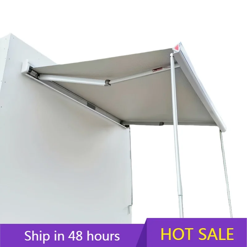 

POWER LEAP1.5x1.0m Manual and Electric Integrated RV Side - Mounted Awning with Switch for RVs Camping Car
