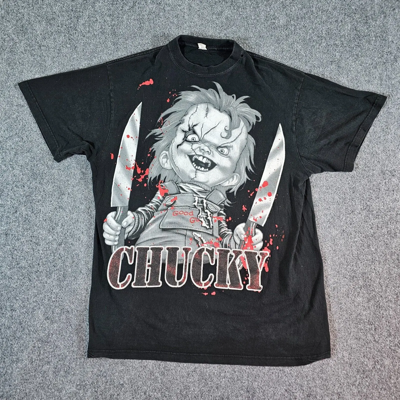 

Vintage Y2K "Chucky Good Guy" Movie Graphic T Shirt Black Men's Size 3XL Horror