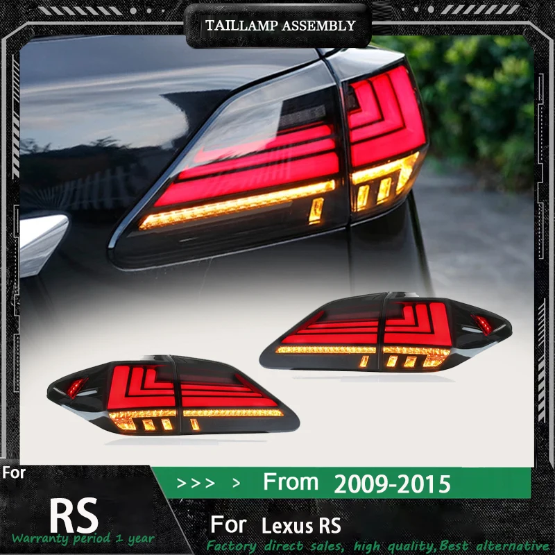 LED Taillights Assembly For Lexus RX350 RX330 RX270 RX450 2009 2010 2011 2012 2013 2014 2015 Tail Lights DRL Auto Accessories