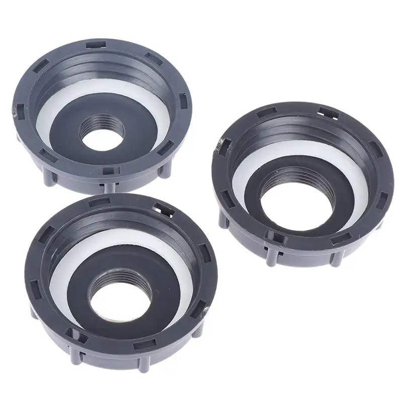 3Pcs Durable Ibc Tank Fittings S60X6 Coarse Threaded Cap 60Mm Female Thread To 1/2 