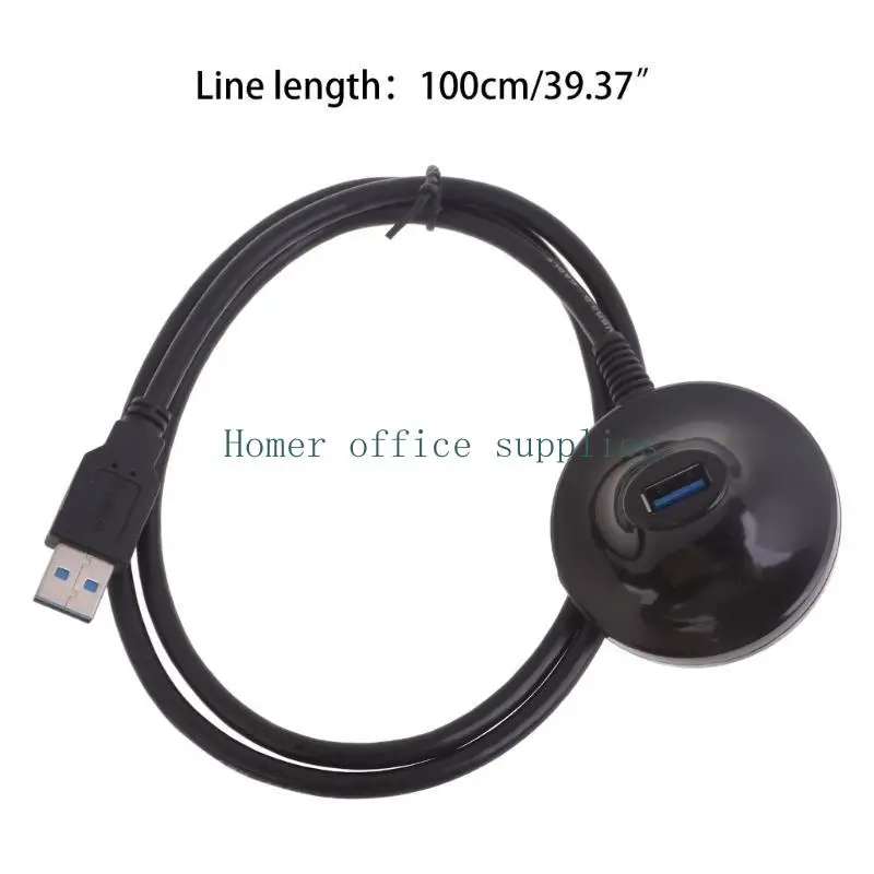Cable extensión K43B 3.28 pies USB con cable transferencia datos macho a mujer pedestal