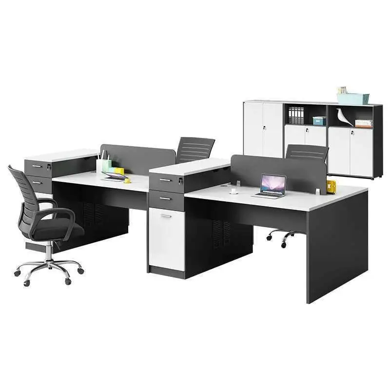 Employee desk, office furniture, station screen card space 2/4/6, employee desk combination, modern and simple booth
