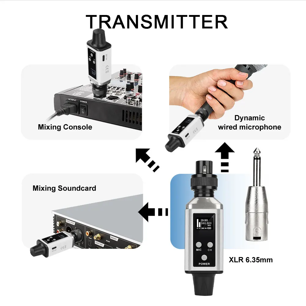 LMBGM AR9 In-Ear-Mono-Monitor mit 16 Signalkanalen und hochauflösendem TFT-Bildschirm, geeignet für Aufnahmestudios und Besprechungen – Detail 6