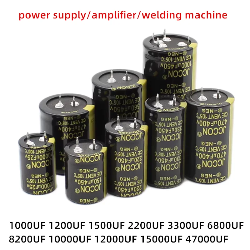 1PCS Audio Power Amplifier Welding Machine Capacitor 400V/450V/550V 100UF 220UF 330UF 470UF 680UF 1000UF 150UF 820UF 560UF