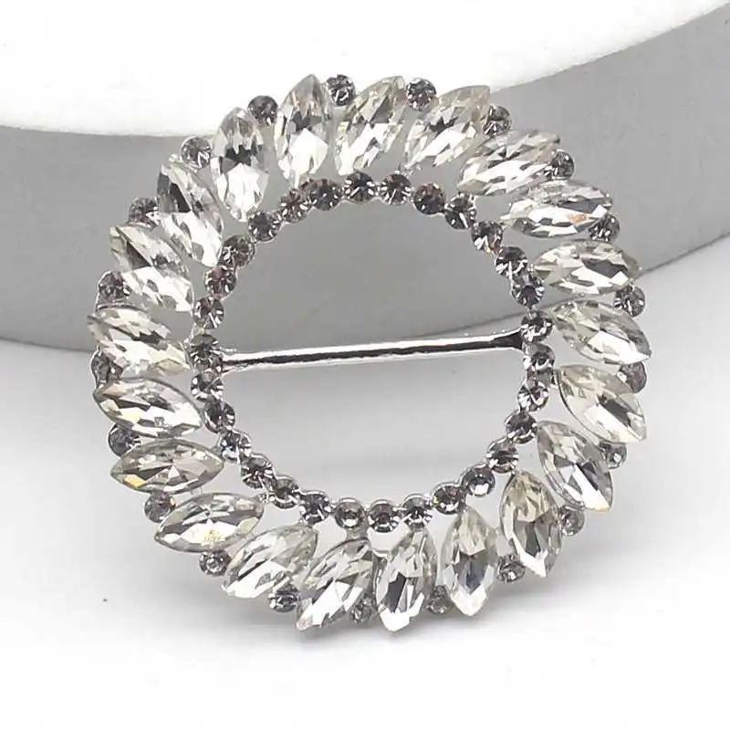 2pcsFashion Simple Sunflower Alloy Glass Rhinestone round Buckle Apparel Decorative Butterfly Knot Accessory Trendy Waist Buckle