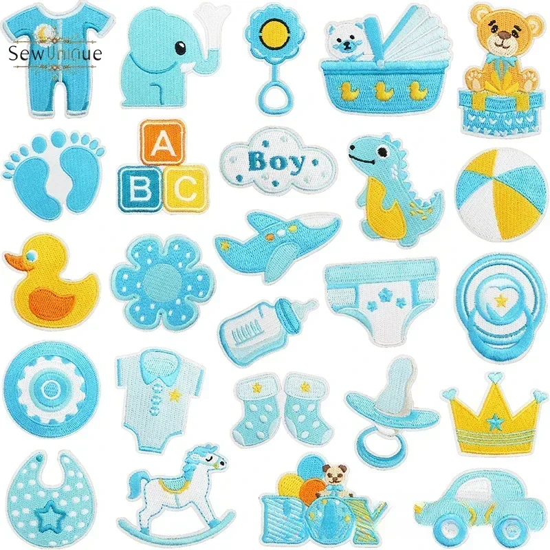 Male Treasure Theme Embroidery Cloth Sticker Onesie Decorative Patch Sticker Cartoon Diaper Computer Embroidery Chapter