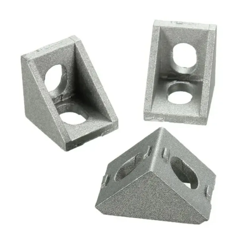 10/20/25pcs Aluminum 2020 Corner Bracket Fittings 20x20x17mm Corner Angle Bracket for Connector Aluminium Profile CNC Router