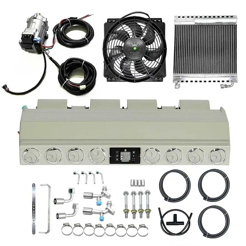 Universal 12V 24V Vehicle Air Conditioner Under-Dash Cooling Kit Cars Auto Parking air Conditioner for Engineering Vehicle