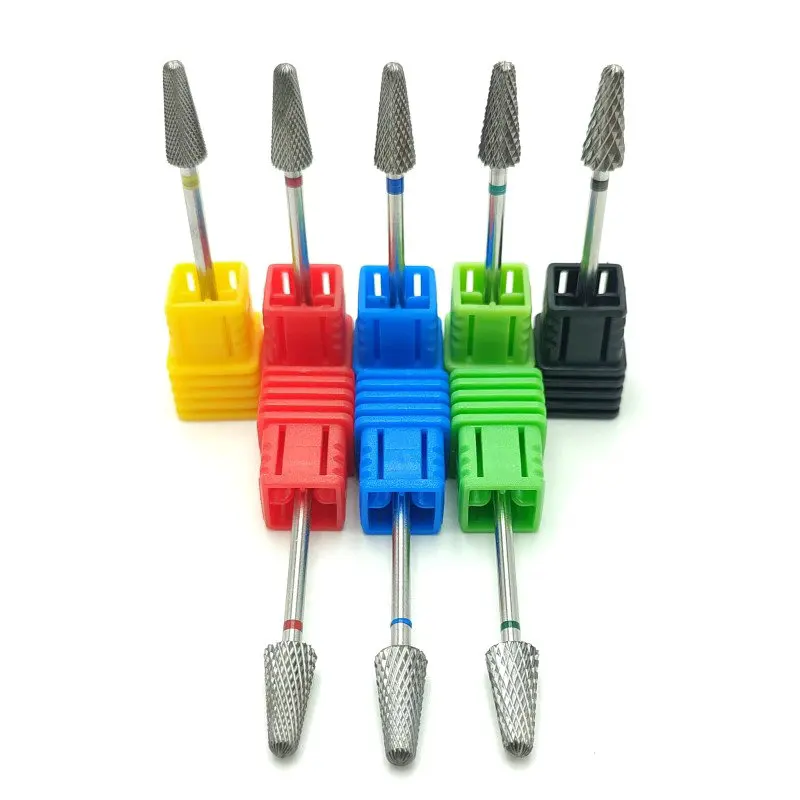 1개 텅스텐 스틸 네일 폴리시 드릴 비트, 네일 폴리싱 머신 헤드 2.35mm 텅스텐 스틸 밀링 커터, 네일 아트 액세서리