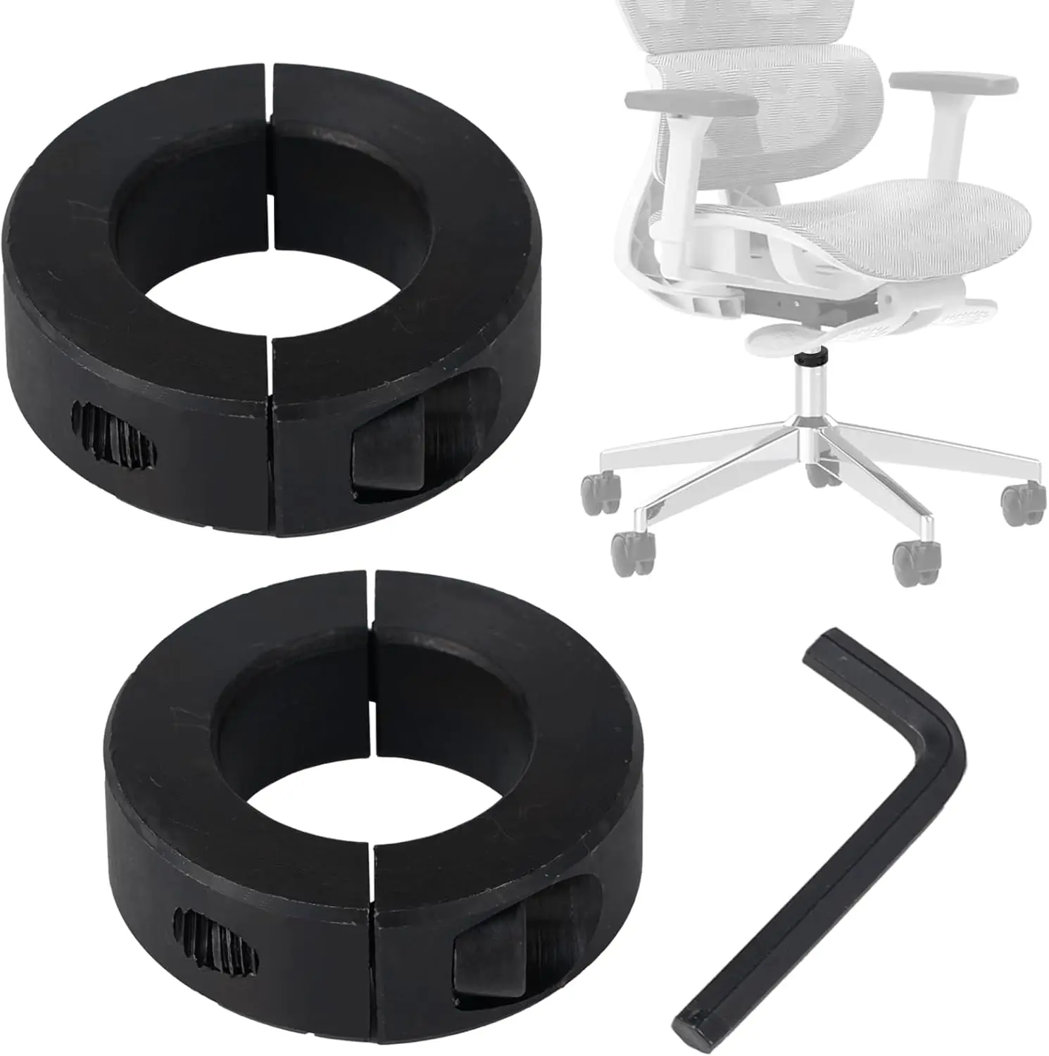 

Усиленные кронштейны для регулировки высоты стула — предотвращают проседание, замена не требуется, 2 шт.