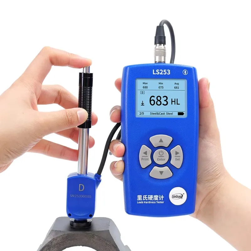 

Pro Grade Portable Leeb Hardness Tester LS253 Professional Steel Durometer Metal Leeb Hardness Tester