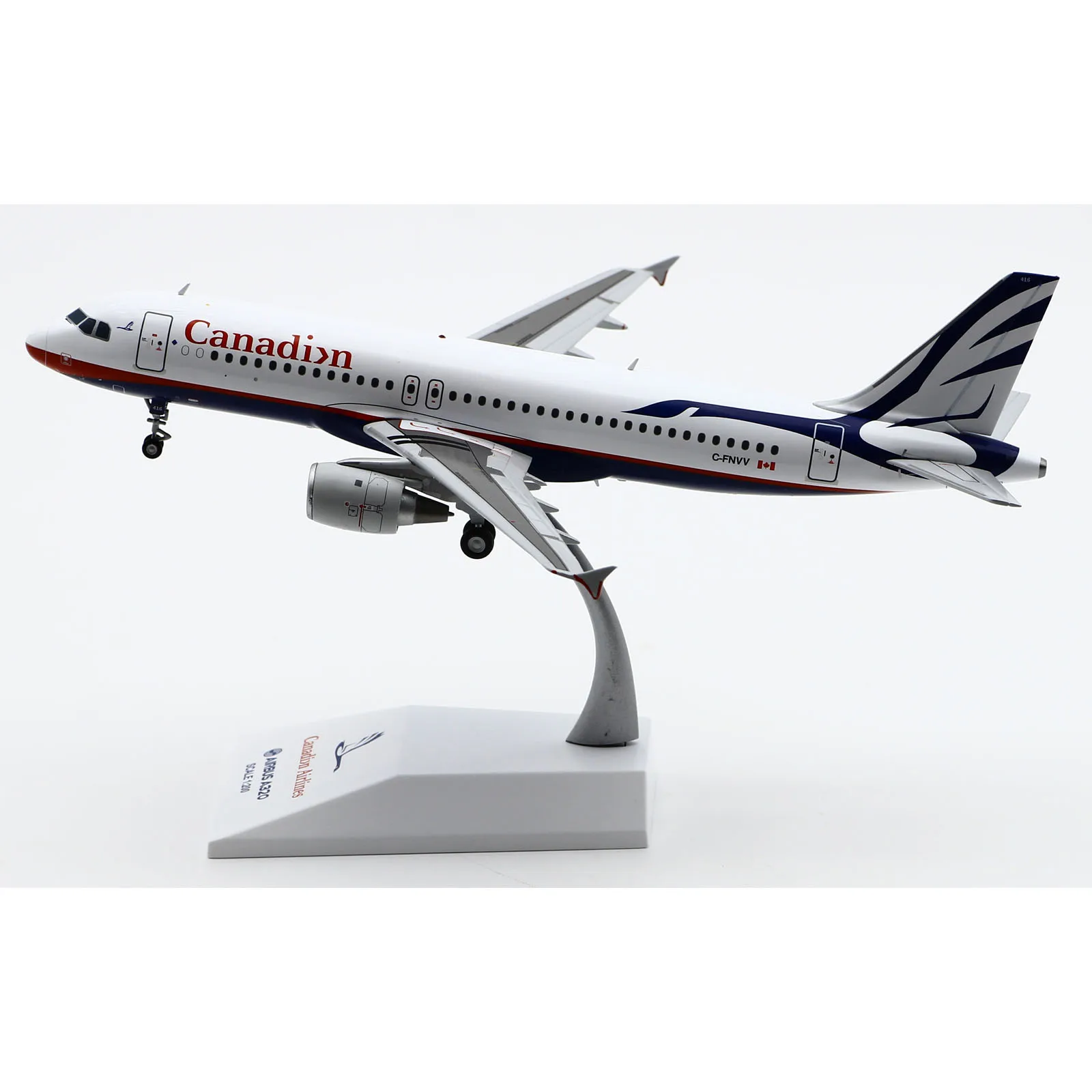 Lh2422 Legierung Sammler flugzeug Geschenk jc Flügel 1:200 kanadische Flug gesellschaften Airbus A320 Druckguss Flugzeug Jet Modell C-FNVV mit Ständer