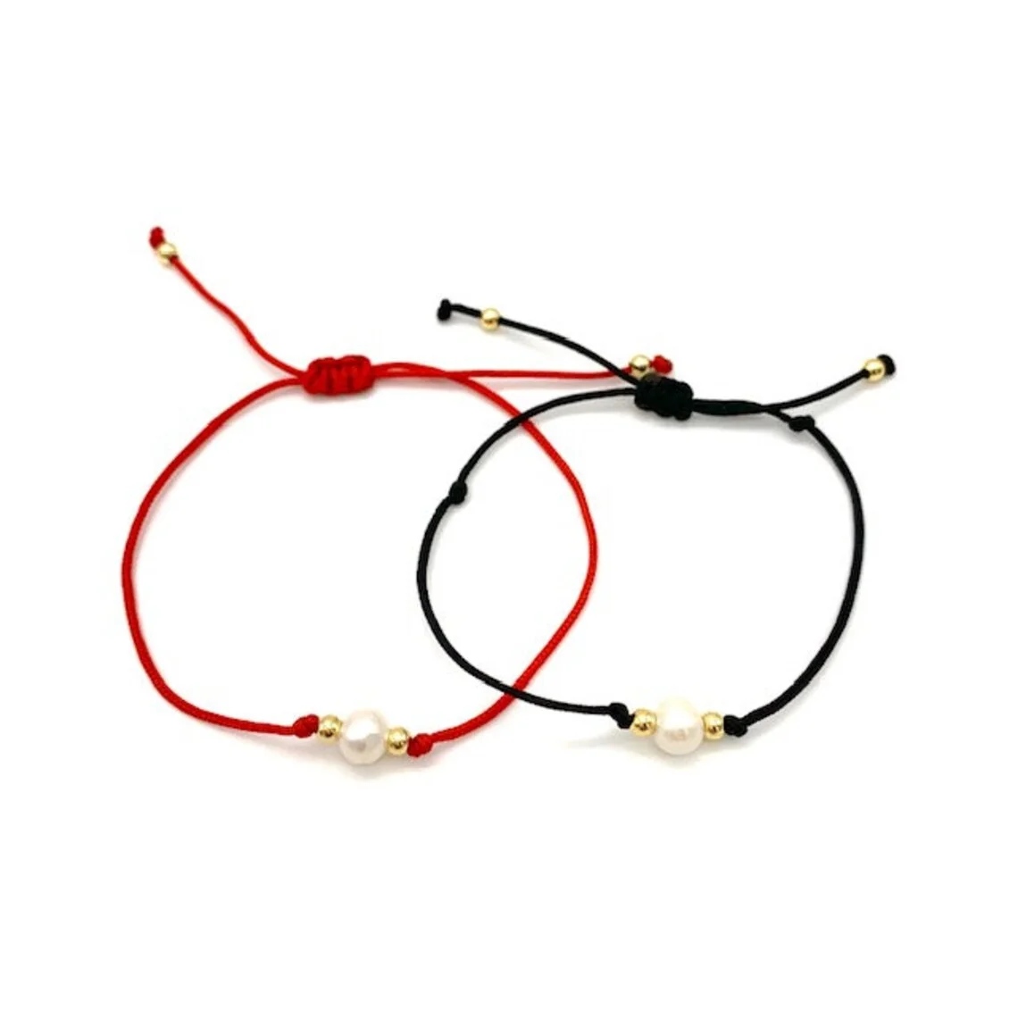 CCGOOD Natural Freshwater Pearl Bracelet With Lucky Red String Pulseras Spiritual Ward Off Negative Energy Couple Bracelets Gift