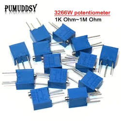 10PCS 3266W adjustable precision potentiometer 1K 2K 5K 10K 20K 50K 100K 200K 500K 103 1M 3266