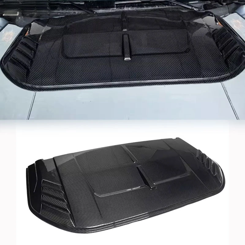 Hot selling Black Carbon Fiber Engine Hood Fit Bronco Raptor 2023, Auto Exterior Modification Accessories