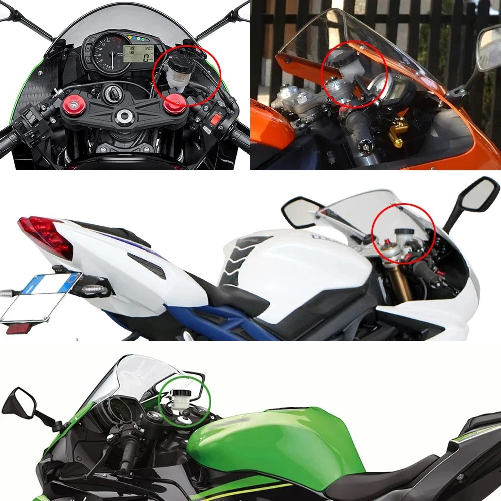 For BMW S1000RR S1000R Kawasaki Ninja ZX-6R ZX6R ZX636 ZX-6RR ZX10R ZX-10R ZX14R ZX-14R ZX-9R ZX-7R Ninja 1000 Brake Oil Cup