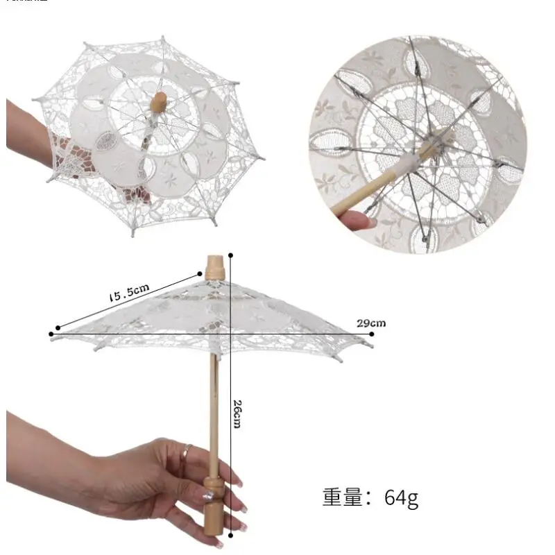 Newborn Baby Photography Props Lace Umbrella Infant Studio Shooting Photo Prop