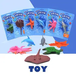 Growing Expanding in Water Simulation Ocean Shark Dolphin Octopus Dinosaur Toy Educational Toy Creative Magicscience education